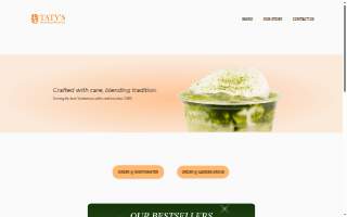 Taty's Specialty Coffee & Tea website