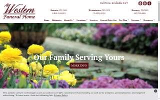 Western Funeral Home & Cremation - Orange County of Westminster website