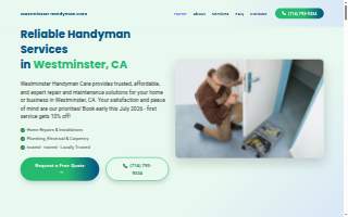 Westminster Handyman Care website