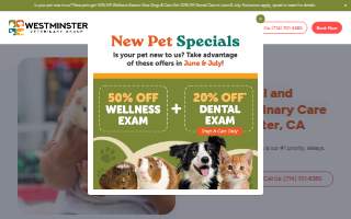 Westminster Veterinary Group website
