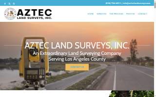Aztec Land Surveys website
