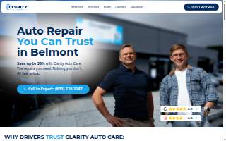 Clarity Auto Care website