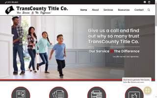 Transcounty Title Co of Westmont website