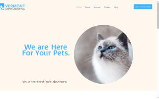 Vermont Animal Hospital of Westmont website