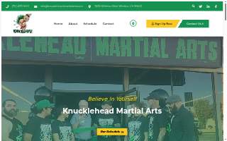 Knucklehead Martial Arts of Whittier website