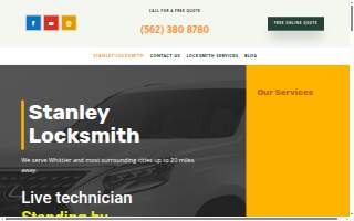 Stanley Locksmith of Whittier website