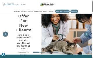 Clinton Keith Veterinary Hospital website