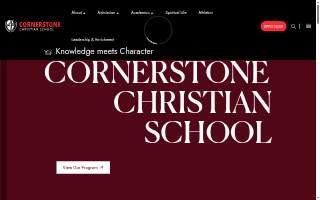 Cornerstone Christian School website