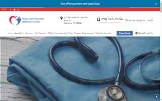 Heart and Vascular Wellness Center website