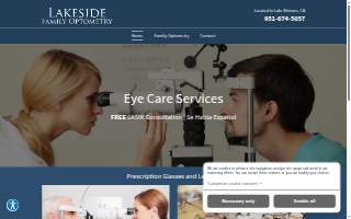 Lakeside Family Optometry of Wildomar website