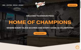 Stadium Pizza website