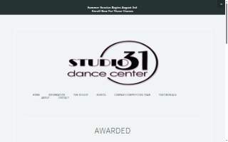 Studio 31 Dance Center of Wildomar website