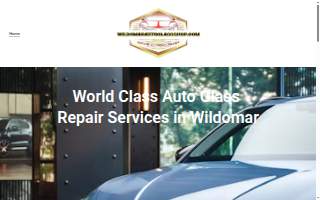 Wildomar Auto Glass Shop website
