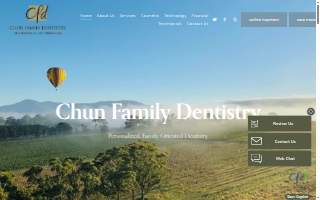 Chun Family Dentistry website