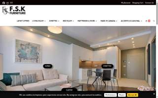 FSK Furniture and Mattress website