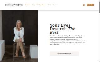Lyons Optometry website