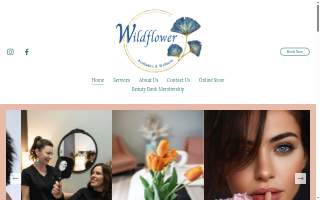 Wildflower Aesthetics & Wellness website