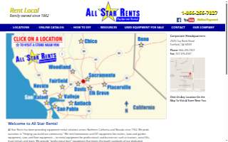 All Star Rents of Woodland website