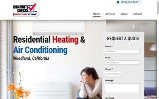 Comfort Check Heating and Air Inc website