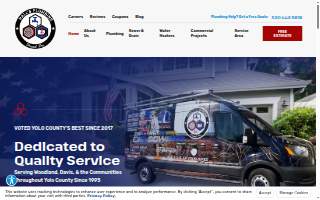 Hall's Plumbing website