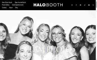 Halo Photo Booth Rental website