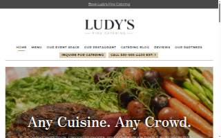 Ludys Fine Catering website