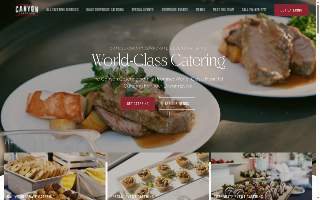Canyon Catering of Yorba Linda website
