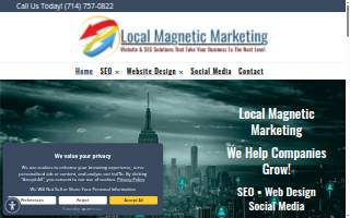 Local Magnetic Marketing, Web Design & SEO website