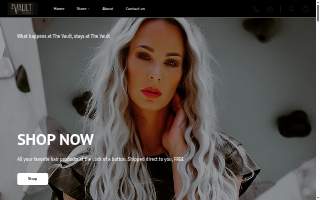 The Vault Hair Lounge website