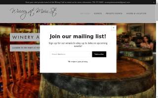 Winery At Main Street website