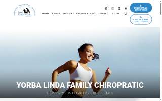 Yorba Linda Family Chiropractic website