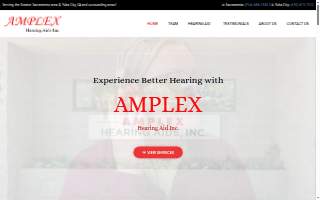Amplex Hearing Aid Center website