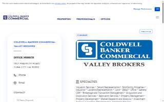 Coldwell Banker Commercial Valley Brokers website