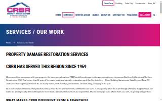 CRBR Property Damage Services - Restoration & Construction website