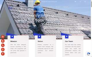 North Valley Roofing website