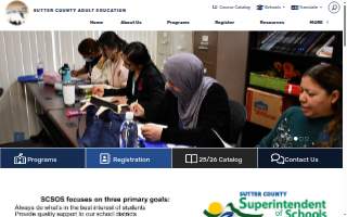 Sutter County Adult Ed website