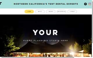 Sutter Tents website