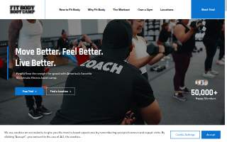 Yuba City Fit Body Boot Camp website