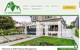 AIM Property Management Company of Yucaipa website