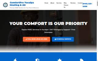 Comfort Pro Yucaipa HVAC & Air website