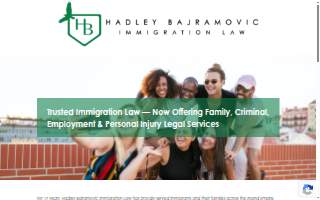 Immigration Law Offices of Hadley Bajramovic website