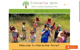 Interactive Acres Preschool Academy website