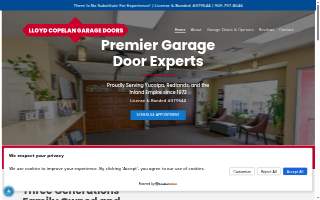 Lloyd Copelan Garage Doors of Yucaipa website