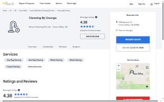 Cleaning By George website