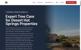 Desert Hot Springs Tree Service website