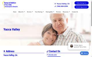 Hearing Aid HealthCare of Yucca Valley website