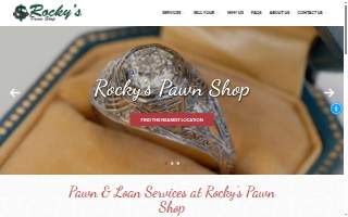 Rockys Pawn Shop website