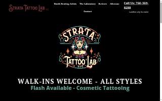 Strata Tattoo Lab LLC website