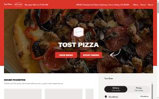tost pizza website