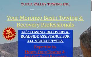 Yucca Valley Towing website